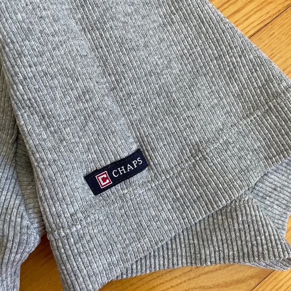 Vtg Chaps Ralph Lauren Ribbed Tee - Picture 3 of 7